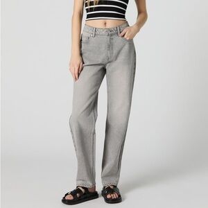 NWT Grey Wash High Rise Straight Leg Jeans - Size 13